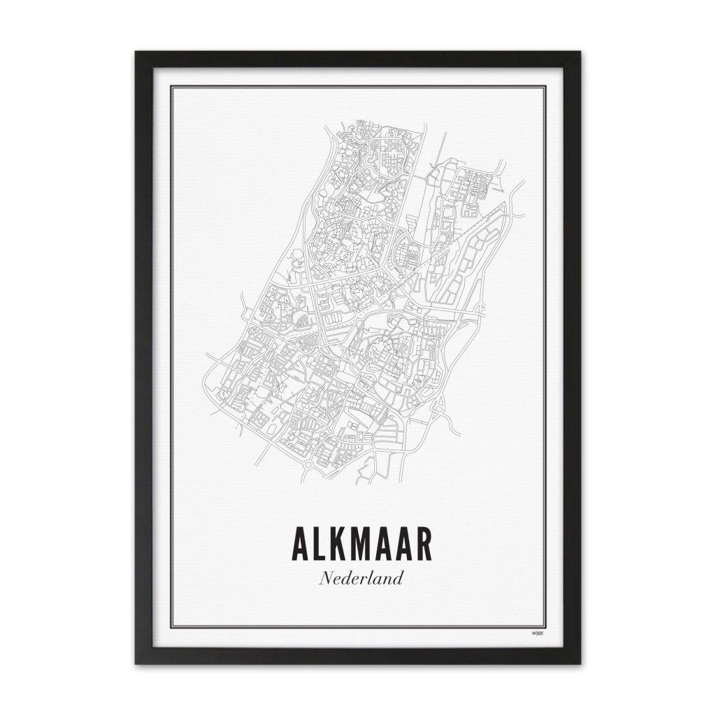 Poster von Alkmaar Stadt | WIJCK.